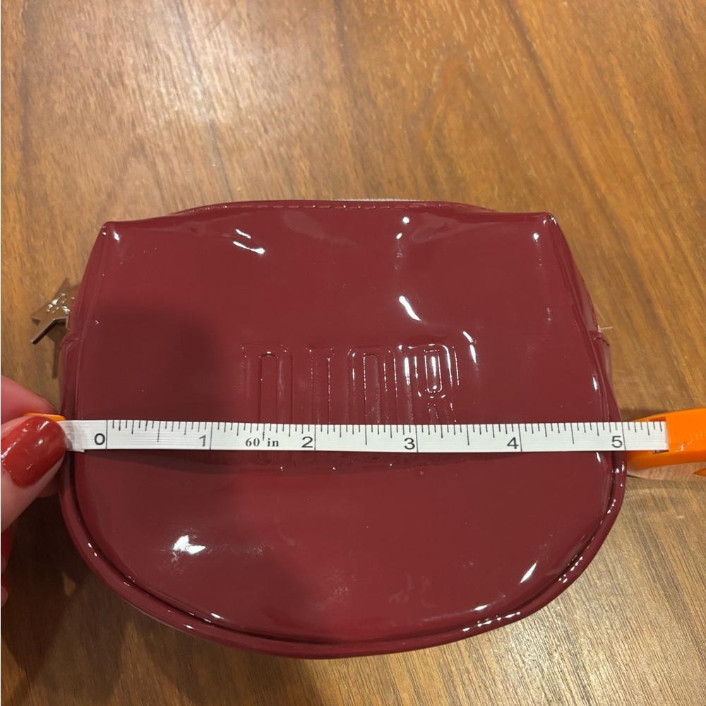 Dior Glossy Burgundy Cosmetic Bag 006 - Picture 2 of 5